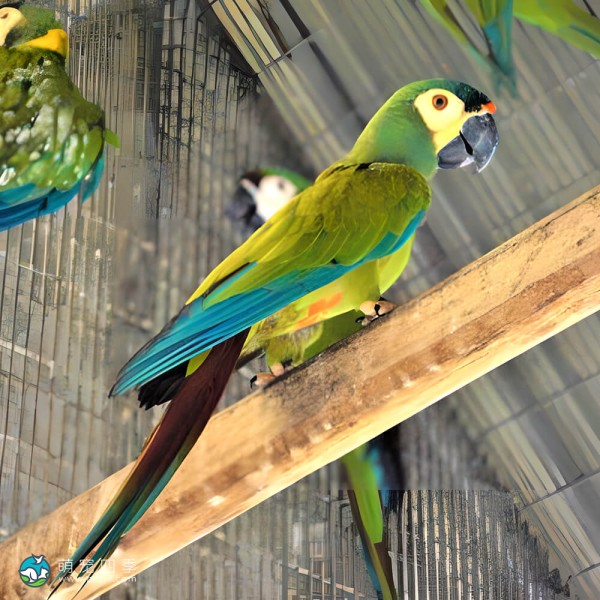 蓝翅金刚鹦鹉-10